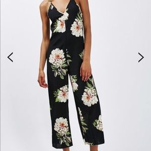 Topshop floral jumpsuit